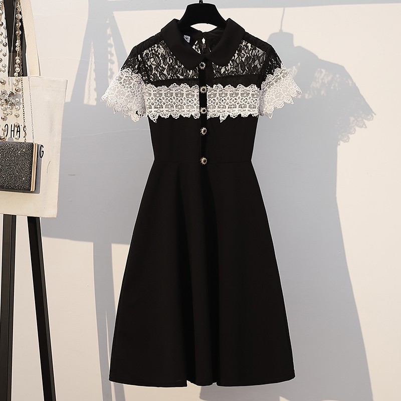 🌸Hàng Order🌸 Váy Bigsize Ren Ngực Đính Cúc Đá Trẻ Trung Nữ Tính 🌸Hàng Quảng Châu | BigBuy360 - bigbuy360.vn