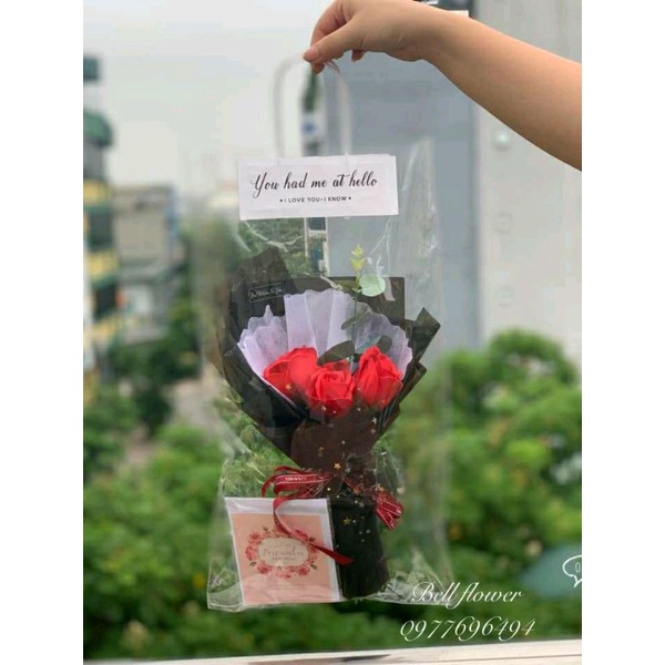 SỈ - LẺ HOA SÁP THƠM 3 BÔNG 💐💐🌹❤