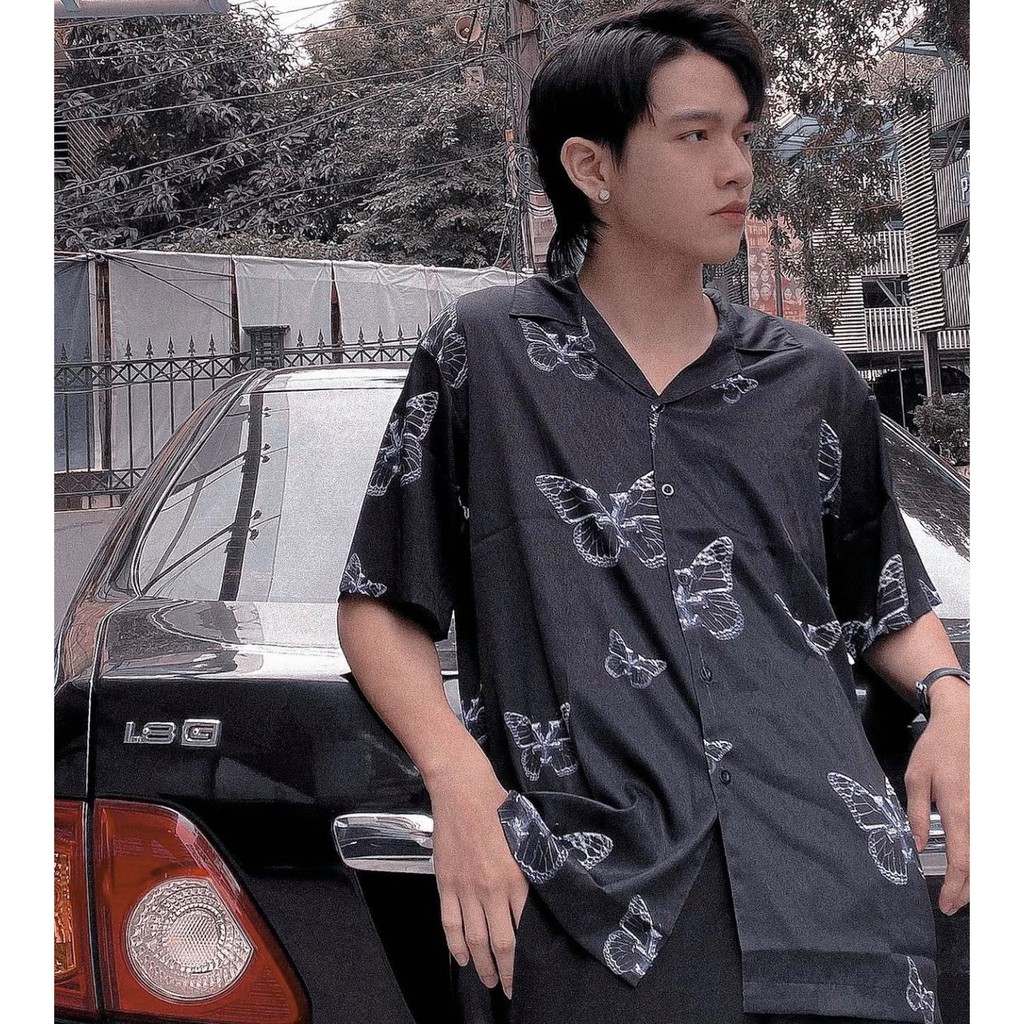 Áo Sơ mi dirtycoins Monarch Print Shirt Nam nữ Kun Shop