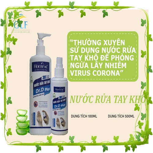[Mua 1 tặng 1] Nước rửa tay khô Homevic Dr.D Plus 100ml | BigBuy360 - bigbuy360.vn