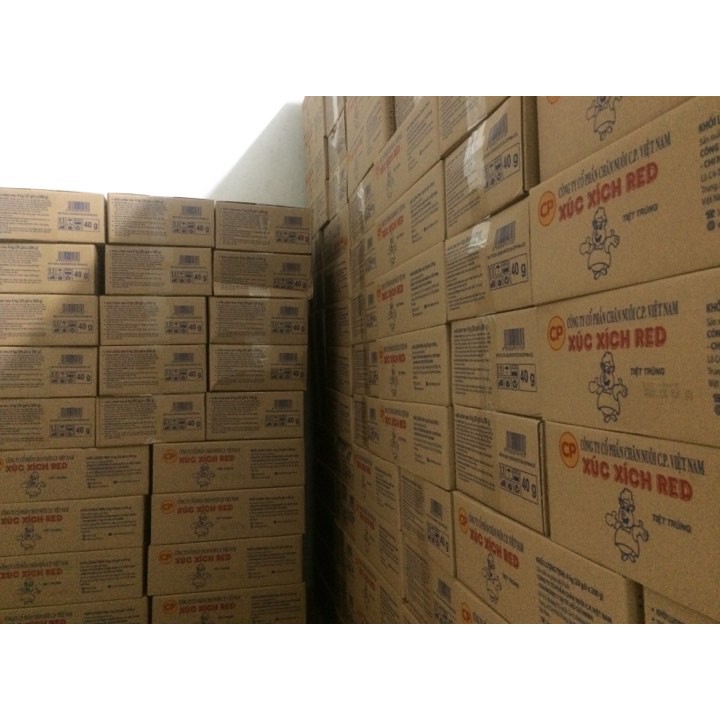 Xúc xích heo CP 40gr/cây, thùng 100 cây