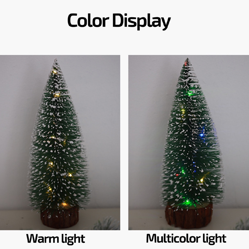 Cây thông Noel dạ quang trang trí cửa sổ + đèn chiếu sáng