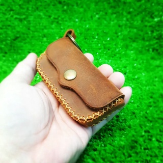 Ví móc khoá dài, da bò thật handmade