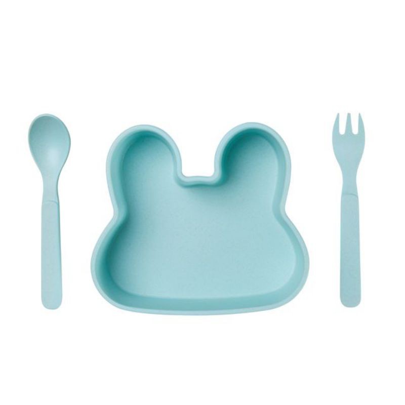 SET BÁT ĂN DẶM SỢI TRE THE LITTLE RABBIT NỘI ĐỊA HÀN KÈM BỘ THÌA DĨA