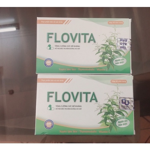Tăng cường sức đề kháng FLOVITA - Xuyên tâm liên, Thymomodulin, Vitamin C -Giúp giảm nguy cơ viêm đường hô hấp
