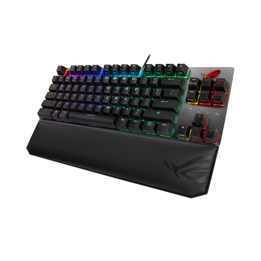 Bàn phím Asus ROG Strix Scope NX TKL Deluxe Red Switch đi kèm kê tay nam châm chống mỏi cổ tay