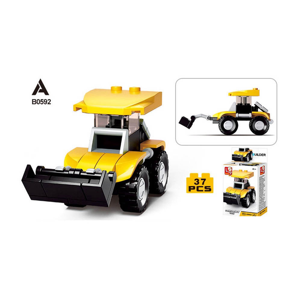 Bộ Đồ Chơi Lắp Ráp Mô Hình Xe Công Trình Rèn Luyện Óc Sáng Tạo Cho Bé