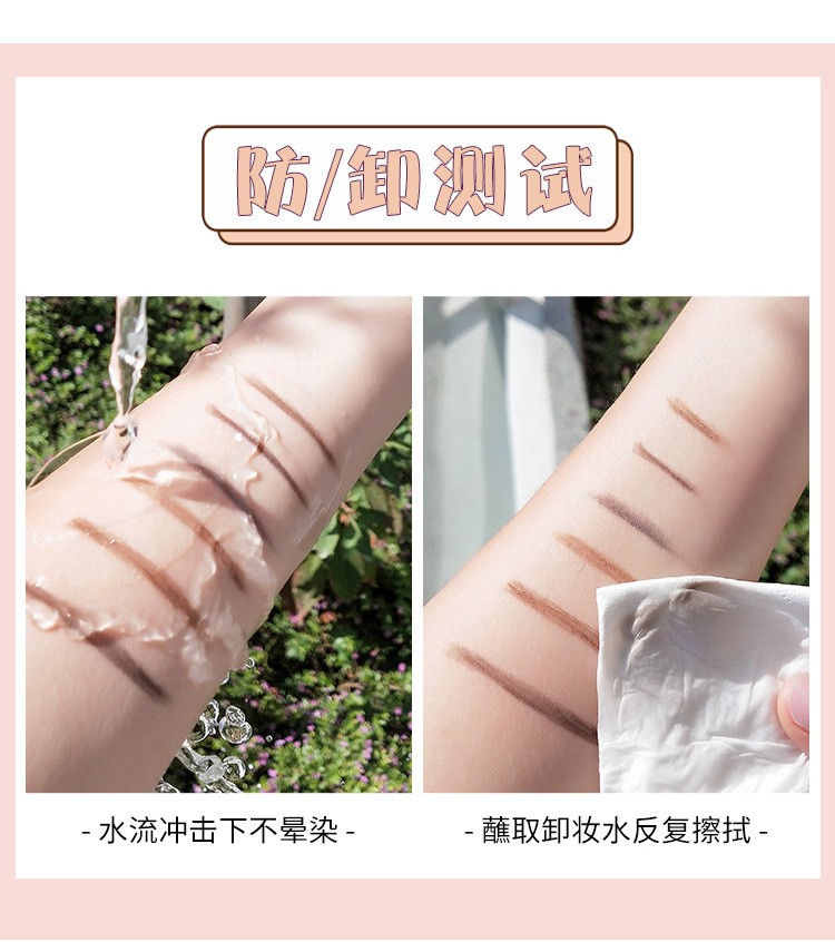 [Hàng mới về] Bút chì kẻ lông mày GECOMO hai đầu mảnh 1.5mm chống thấm nước lâu trôi dành cho trang điểm | BigBuy360 - bigbuy360.vn