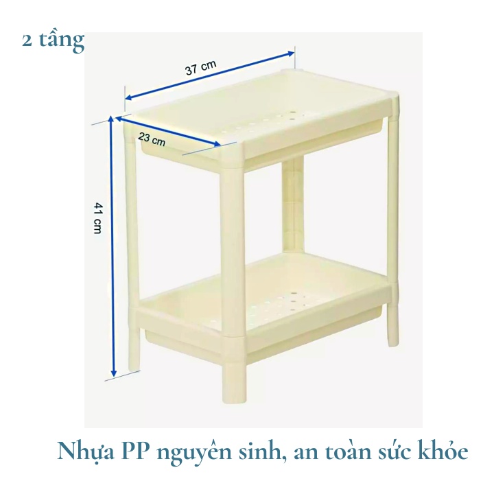 Kệ đa năng Tokyo 3 tầng tiện lợi INOCHI - Giao màu ngẫu nhiên