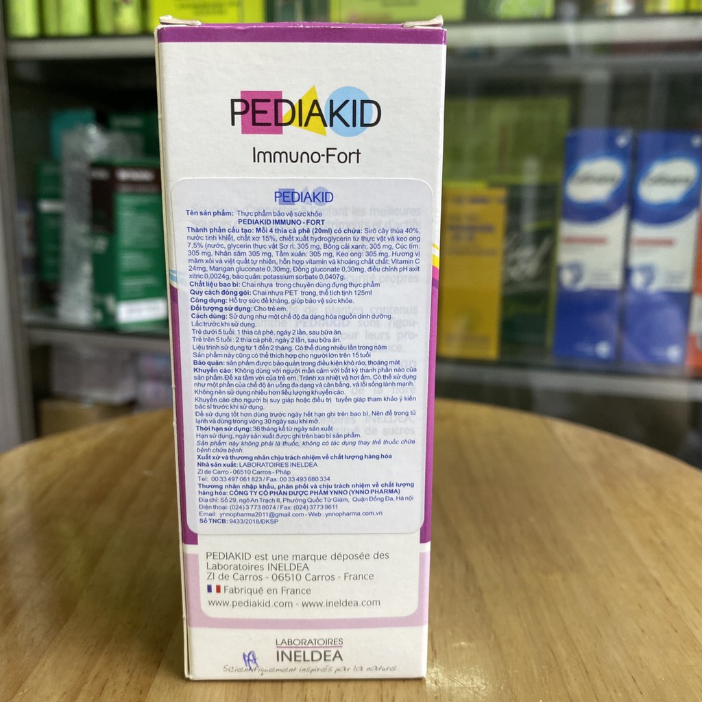 Vitamin tăng cường sức đề kháng PediaKid Immuno - Fort 125ml