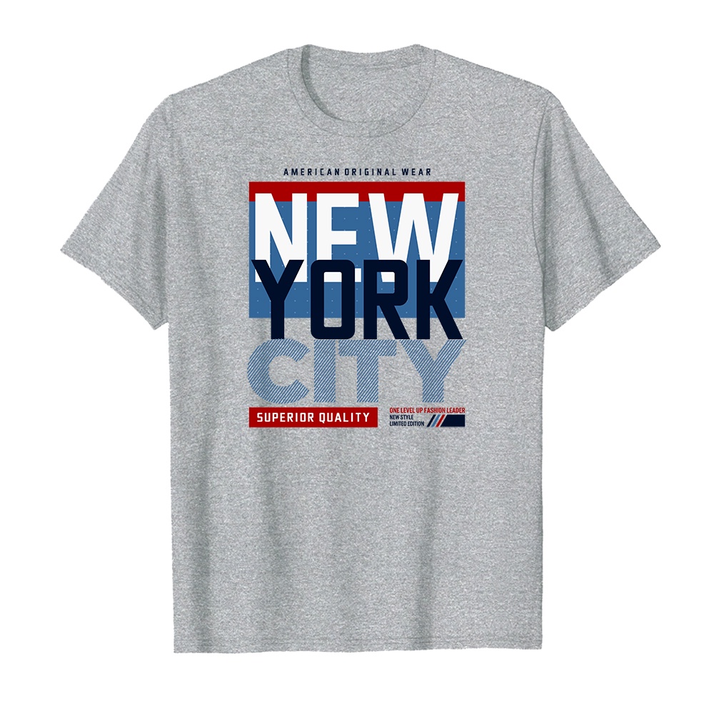 Áo thun cotton unisex HTFashion in hình new york city 14226