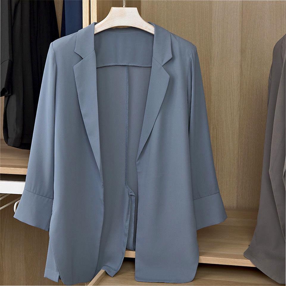 Áo Khoác Vest Vải Voan Mỏng Dáng Rộng Thời Trang Mùa Hè Mới Dành Cho Nữ s 2022