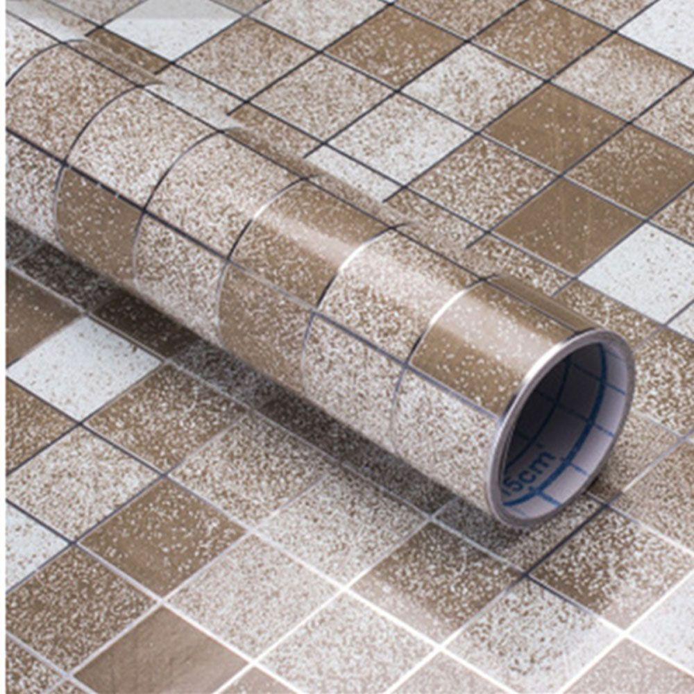 NIUYOU Giấy Dán Tường Họa Tiết Mosaic Chống Thấm Nước / Dầu Mỡ Tiện Dụng