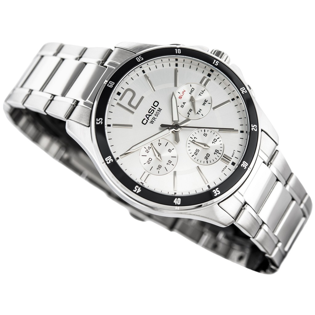 Đồng hồ nam dây kim loại Casio Standard chính hãng Anh Khuê MTP-1374D-7AVDF (43mm)
