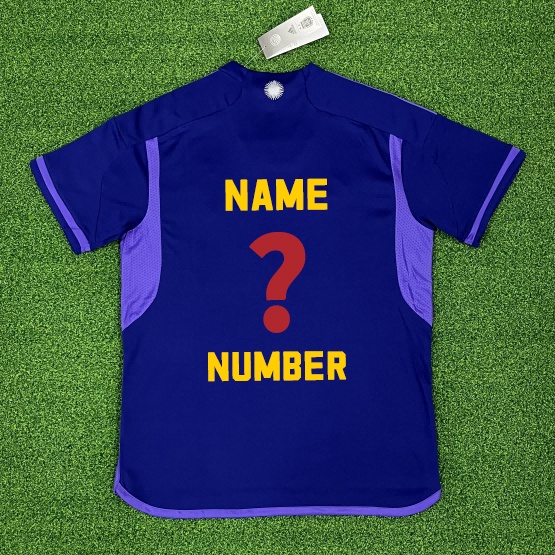 Áo Thun Bóng Đá Sân Khách Argentina 22-23 Size S-4XL