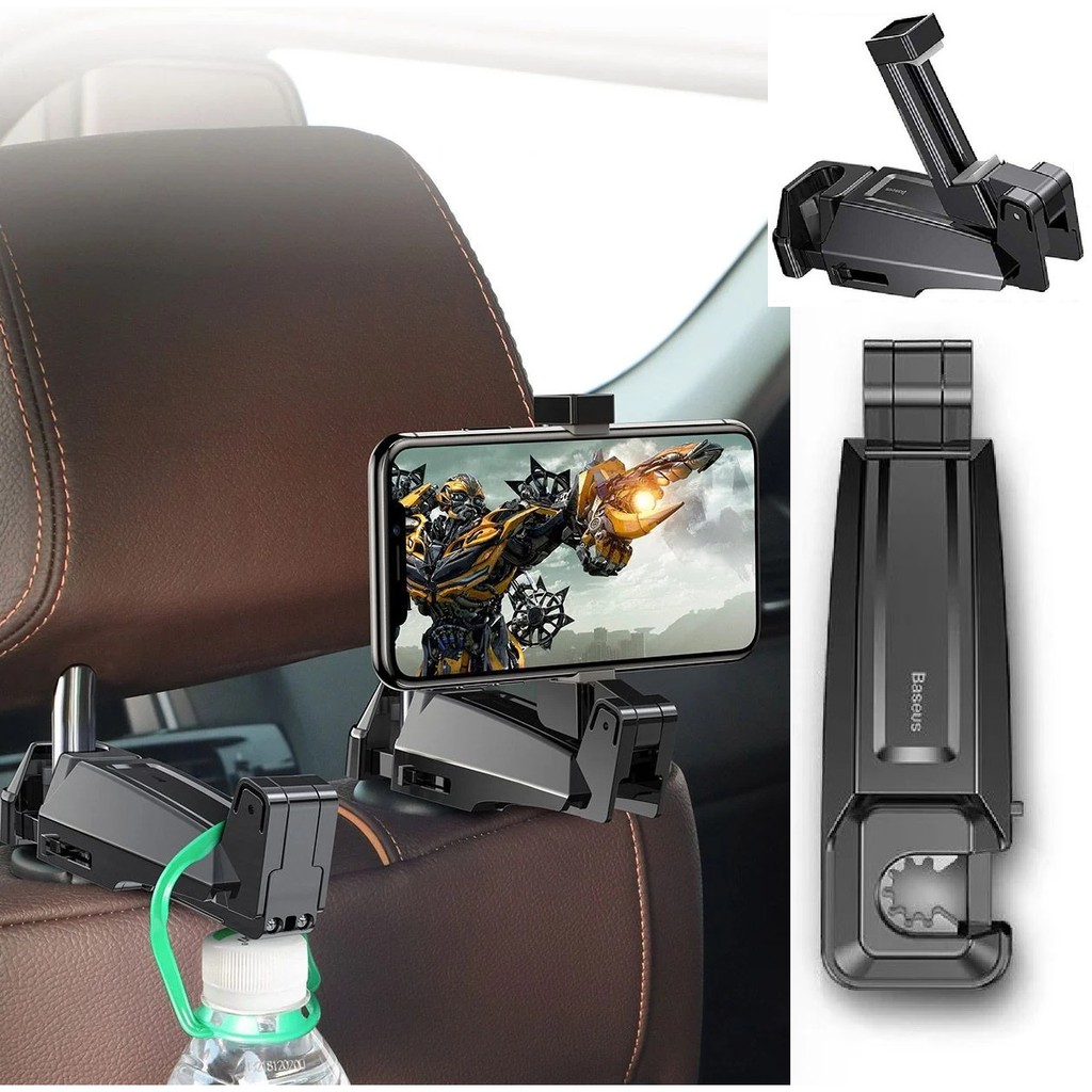 Giá đỡ điện thoại gắn lưng ghế Baseus back seat Hook Phone Holder