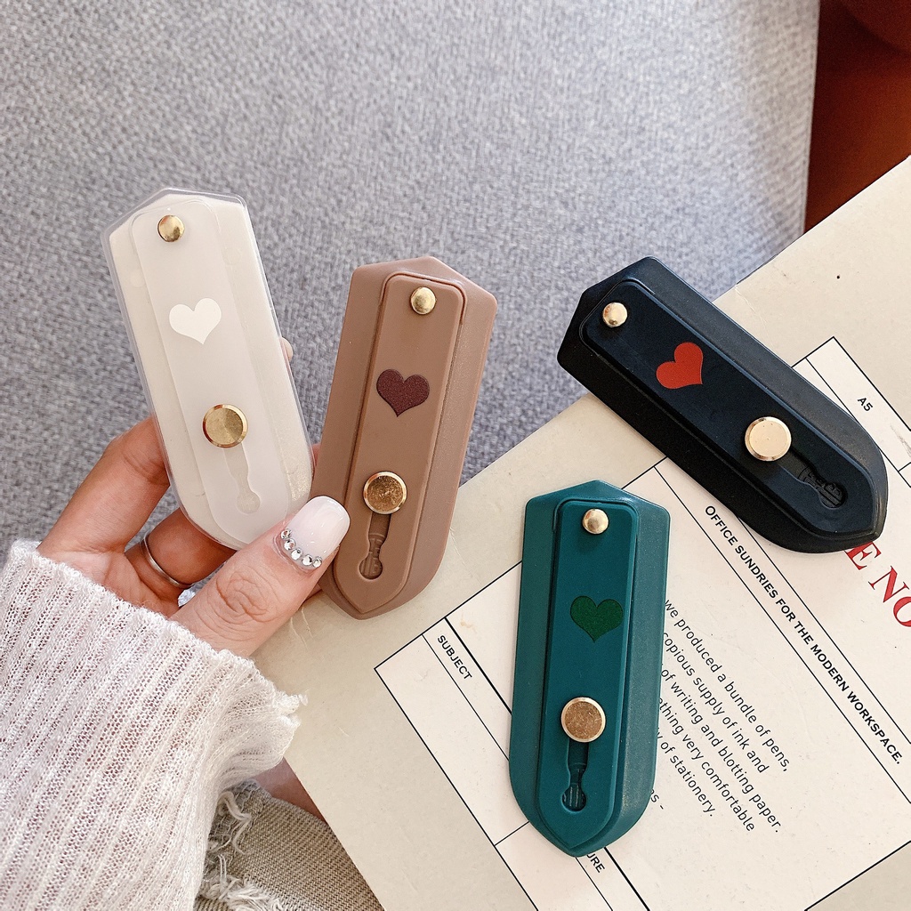 Giá Đỡ Điện Thoại Hình Vuông Màu Trơn Phong Cách Hàn Quốc