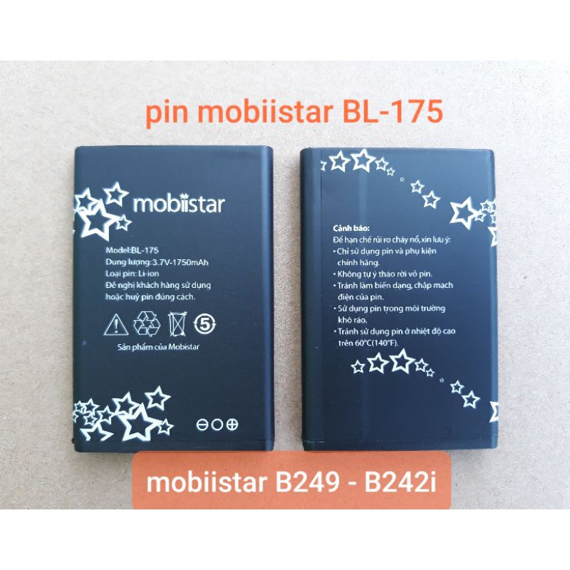 Pin mobiistar B249 - B242i (mã pin BL-175)