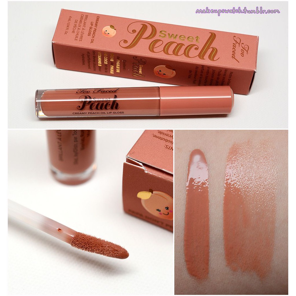 Too Faced - Son Bóng Too Faced Sweet Peach Creamy Peach Oil Lip Gloss