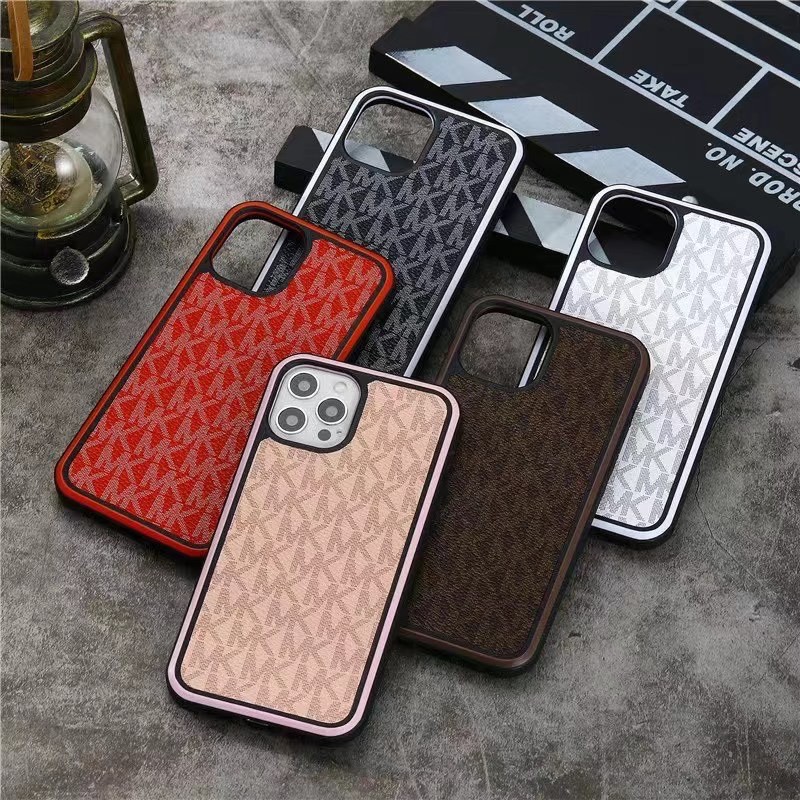Ốp Điện Thoại Họa Tiết MK Viền Hai Màu Hợp Thời Trang Cho Iphone12Mini 12promax 11 11pro Max Xr Xsmax Ix I8Plus I7