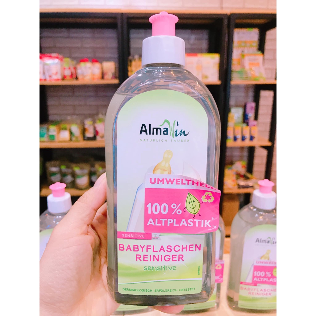 Nước rửa bình sữa cho bé Almawin - 500ml