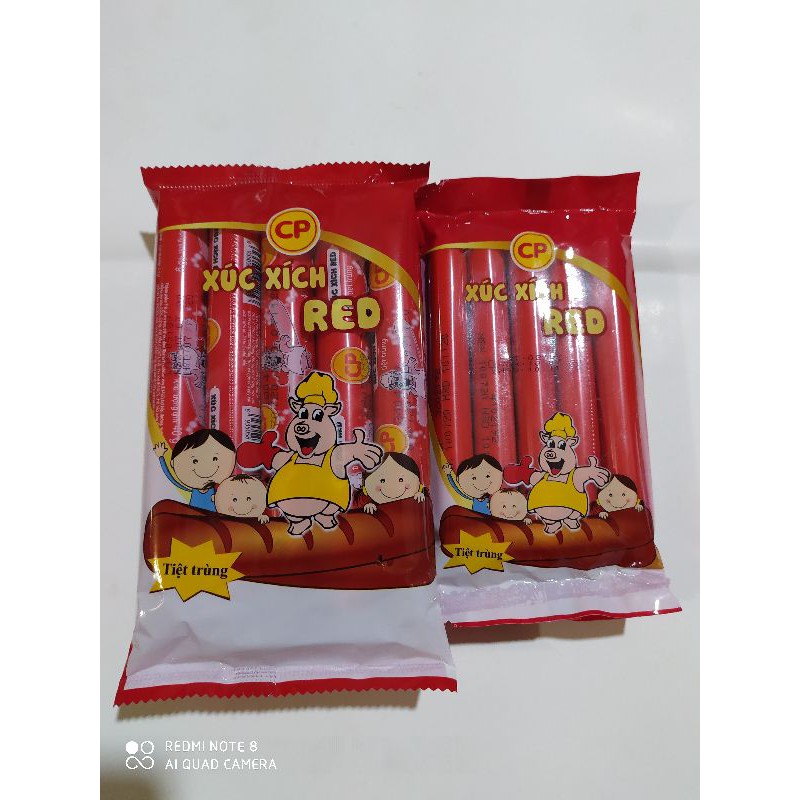 XÚC XÍCH ĂN LIỀN TIỆT TRÙNG CP REO GÓI 100G VÀ 200G