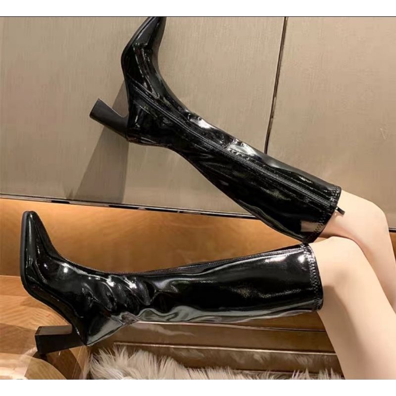 Bốt đùi nữ cao cổ gót 7cm giày boot nữ hot trend 2021 | BigBuy360 - bigbuy360.vn