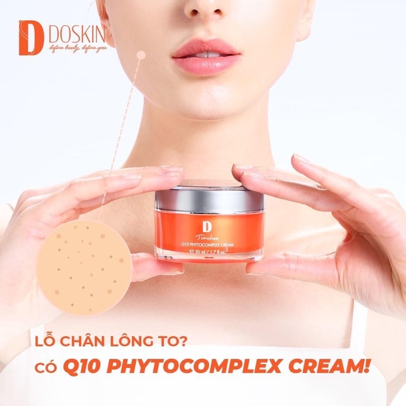 (Tặng 8 Mặt Nạ Kèm Theo)Lỗ Chân Lông To Hay Làn Da Lão Hoá Đã Có Q10 Doskin Dưỡng Da Toàn Diện