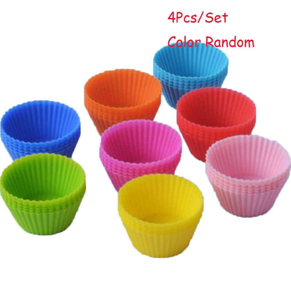 Khuôn Silicon Làm Bánh Muffin / Sô Cô La Nhiều Màu Sắc