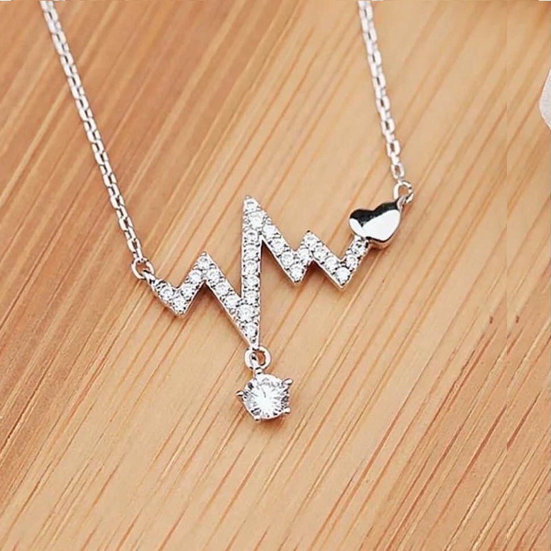 Dây Chuyền Bạc Ý TNC JEWELLERY 925 Nhịp Trái Tim Thanh Lịch Cho Nữ