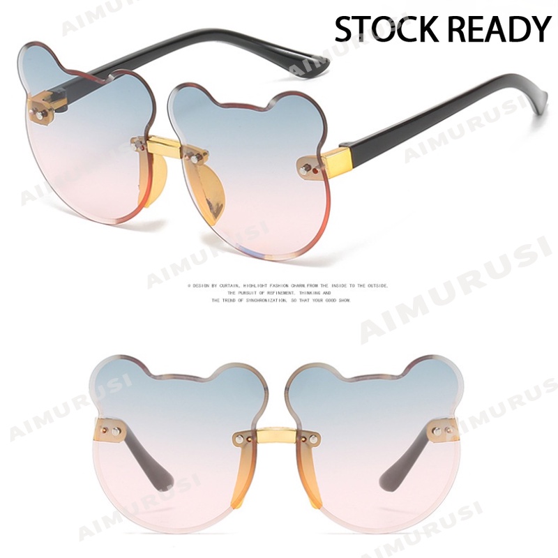 Kính mát chống tia UV hình gấu dễ thương cho bé