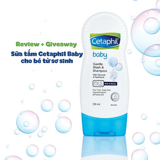 SỮA TẮM GỘI TOÀN THÂN CHO BÉ Cetaphil Baby Gentle Wash and Shampoo 230ml xách tay ÚC [ Chính Hãng ]