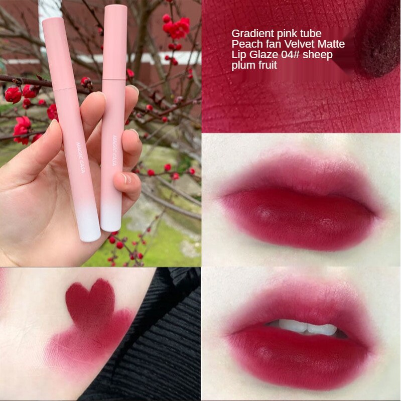 Lipstick, velvety, moisturizing and shiny, waterproof for women.