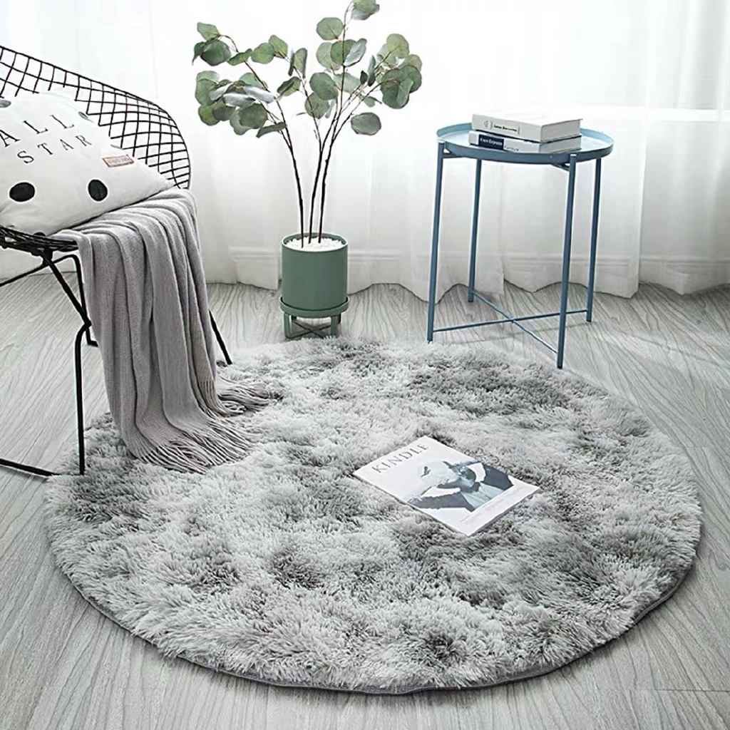 Thảm lót sàn dạng tròn sang trọng dùng trang trí nhà ở