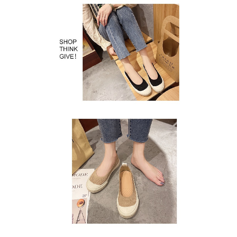 Giày Dệt Kim Đế Xuồng Dày Dặn Thoải Mái Phong Cách Thời Trang Mới 2022 Dành Cho Nữ