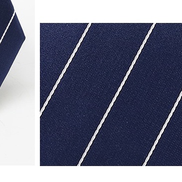 Cavat Nam 7cm thắt sẵn thời trang màu xanh kẻ chéo, Calavat công sở, Cà vạt chú rể, Cravat dự tiệc