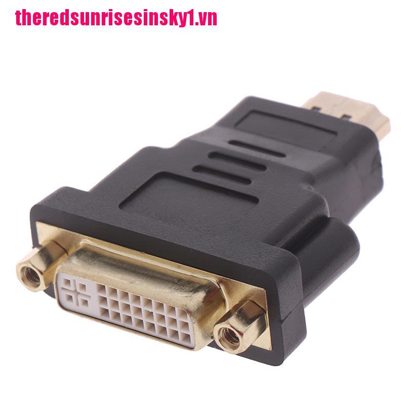 (3C) Giắc Chuyển Đổi Dvi-D Dual Link (24 + 5 Pin) Female Sang Hdmi Male Cho Lcd Hdtv