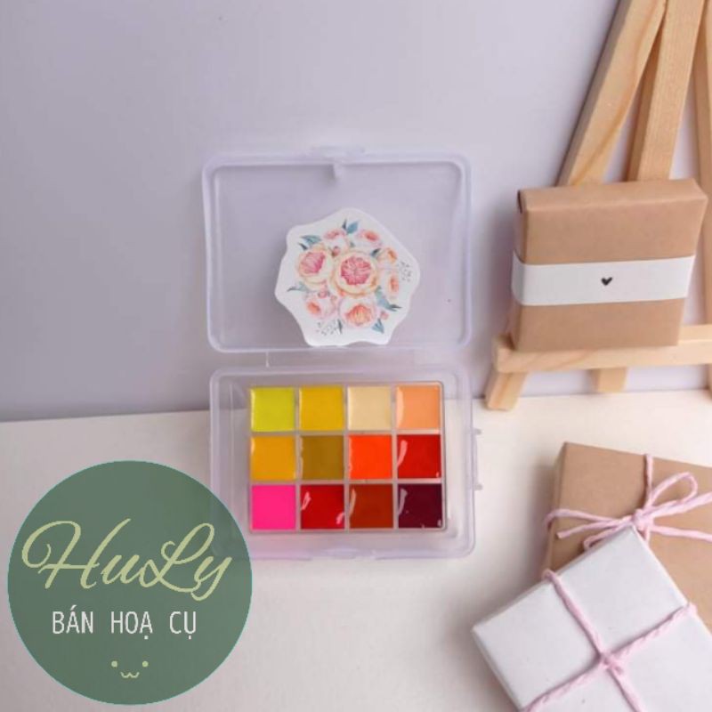 Màu nước Pentel chính hãng tone Pastel 12 màu