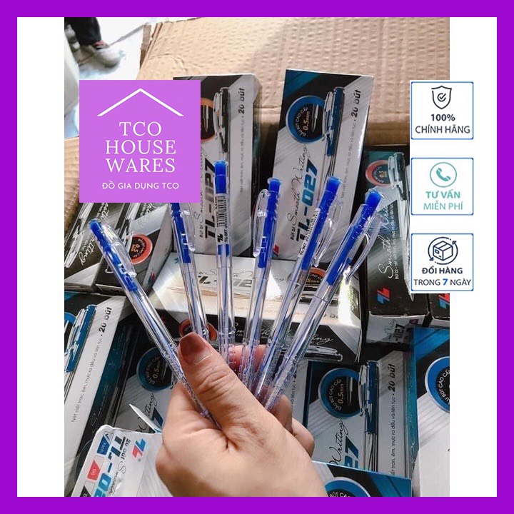 COMBO 20 CÂY BÚT BI THIÊN LOG - HỘP 20 CÂY BÚT BI THIÊN LOG- HÀNG LOẠI 1