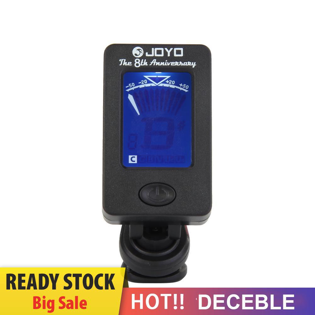 Deceble JOYO JT-01 Clip-on Guitar Tuner Violin Ukulele Chromatic Bass Accessories