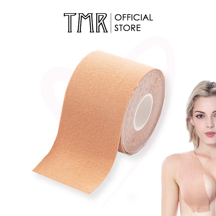 Cuộn Băng Dán Nâng Ngực TMR Push UP Tape Màu Nude bám dính chắc chắn tuyệt đối có thể tạo nhiều kiểu