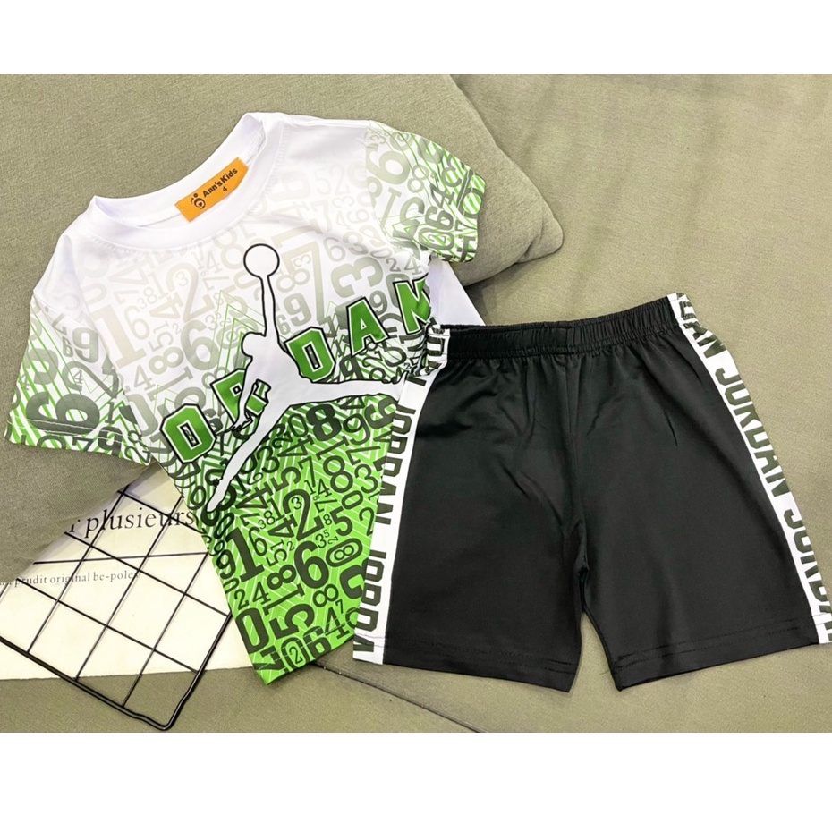 Đồ bộ bé trai size đại 22-40kg thun lạnh thể thao Jennie kids J500