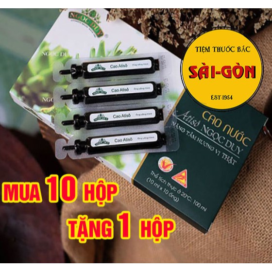 Cao Nước Atiso Ngọc Duy [Hộp 10 ống]