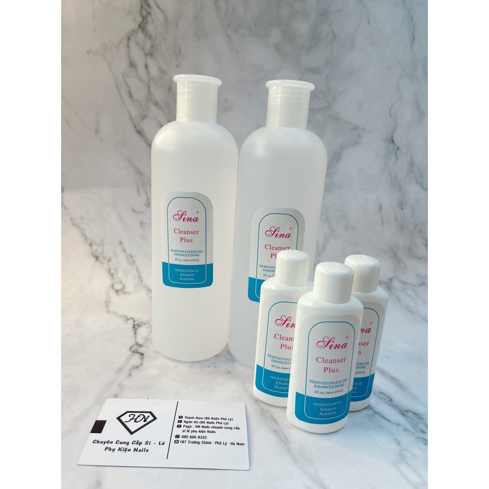 Nước lau gel Sina 500ML/60ML