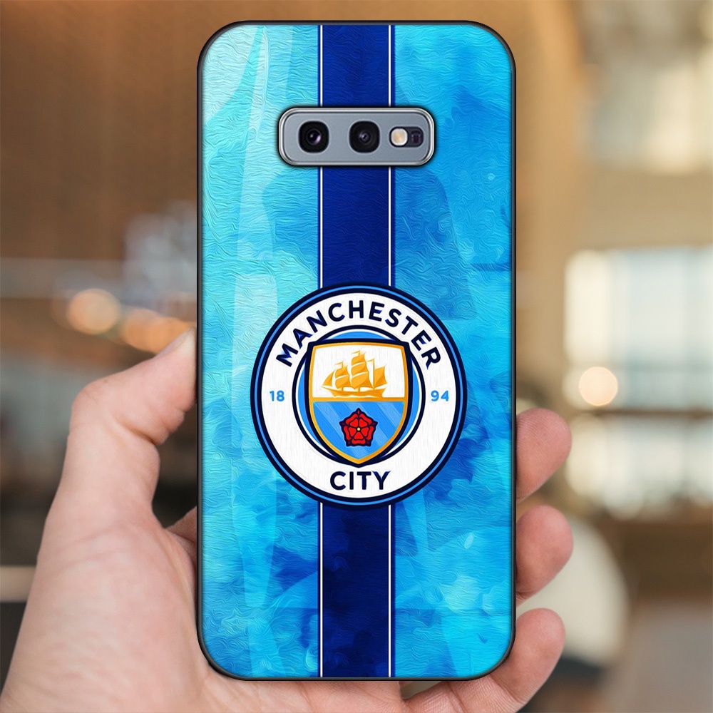 Ốp lưng Samsung S10e viền đen in hình Manchester City MC