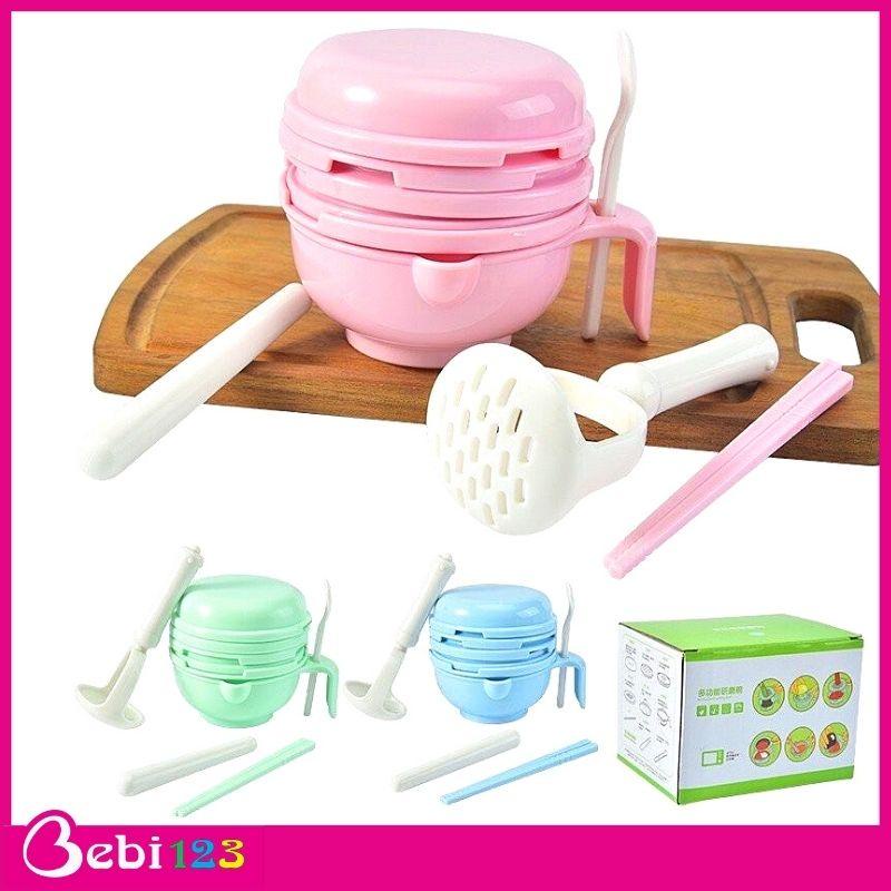 Bộ chế biến ăn dặm 10 chi tiết kiểu Nhật cho bé