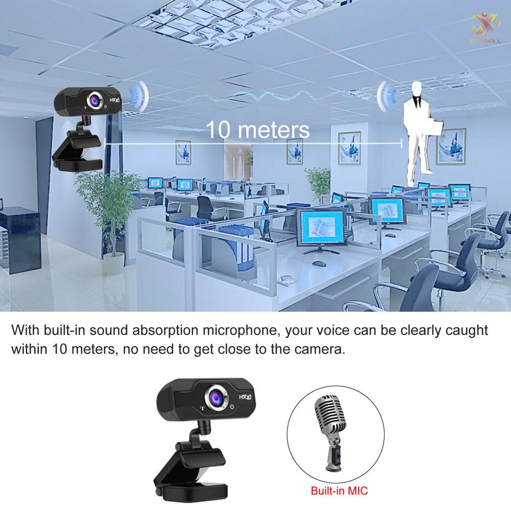 Webcam HXSJ S50 HD 720P tích hợp microphone | BigBuy360 - bigbuy360.vn
