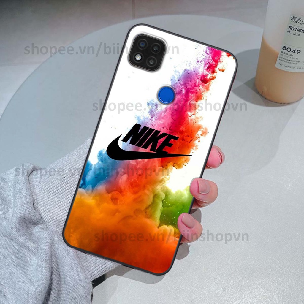 Ốp Xiaomi Redmi 9C in hình thương hiệu nhiều màu sắc thể thao cá tính thời trang