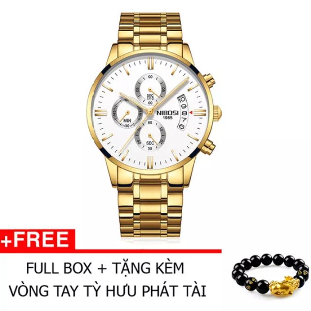 Đồng hồ nam cao cấp tặng vòng tay tùy hưu