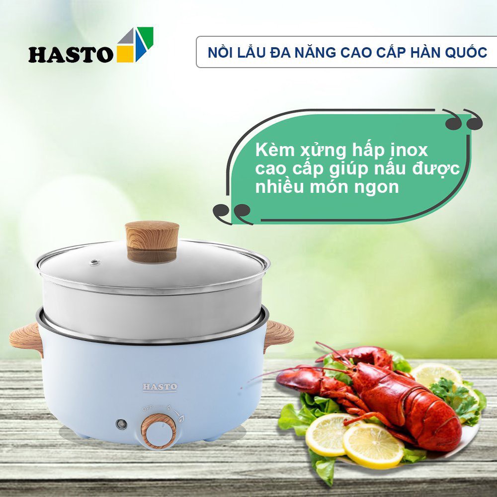 Nồi lẩu điện đa năng Hasto Hàn Quốc